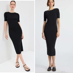 A.L.C. Nelly Ribbed Knit Midi Dress Size M Holidays Christmas Quiet Luxury